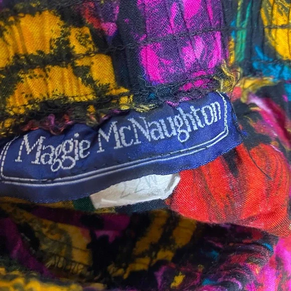 Maggie McNaughton floral print skirt size 22W - Picture 9 of 9